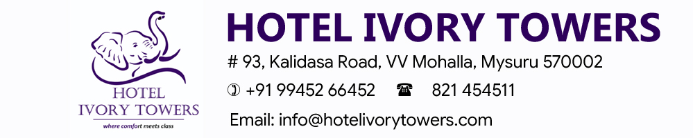 hotel ivory towers logo banner white